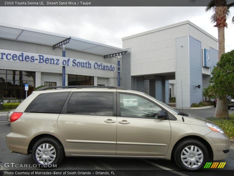 Desert Sand Mica / Taupe 2009 Toyota Sienna LE
