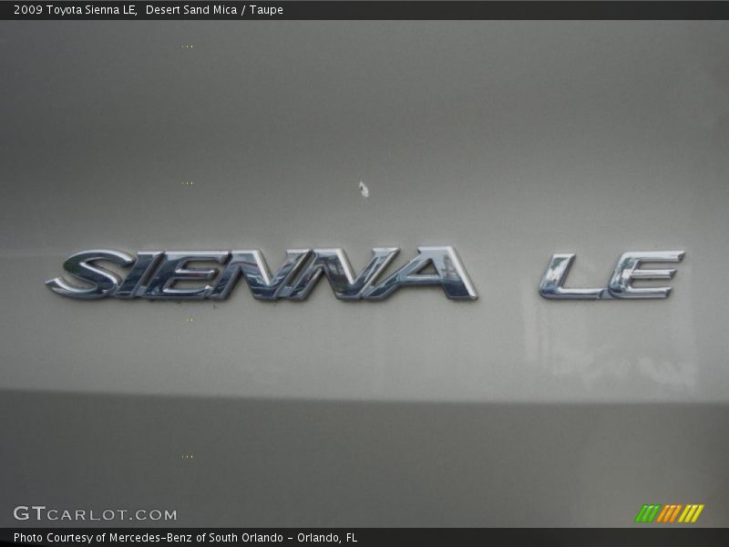 Desert Sand Mica / Taupe 2009 Toyota Sienna LE