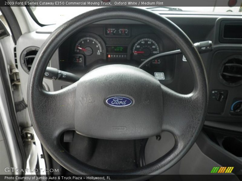 Oxford White / Medium Flint 2009 Ford E Series Cutaway E350 Commercial Moving Truck