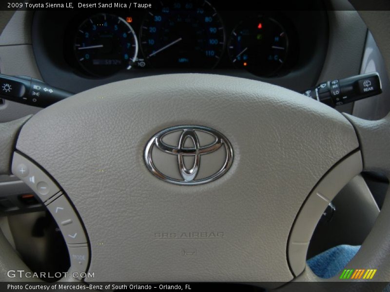 Desert Sand Mica / Taupe 2009 Toyota Sienna LE