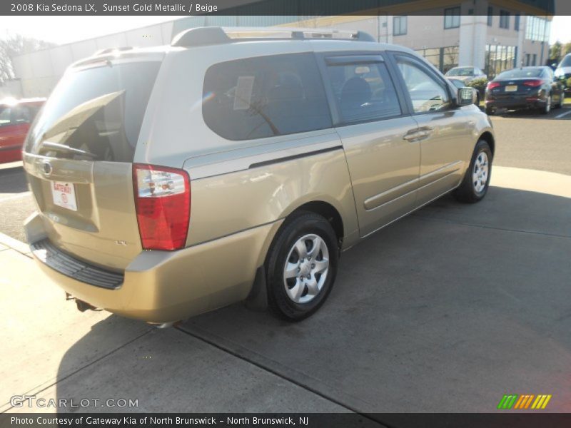 Sunset Gold Metallic / Beige 2008 Kia Sedona LX