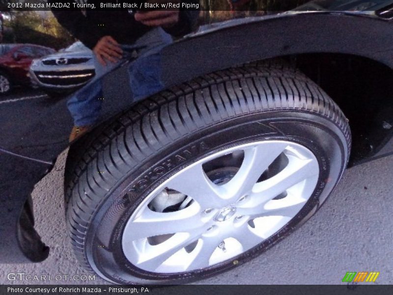 Brilliant Black / Black w/Red Piping 2012 Mazda MAZDA2 Touring