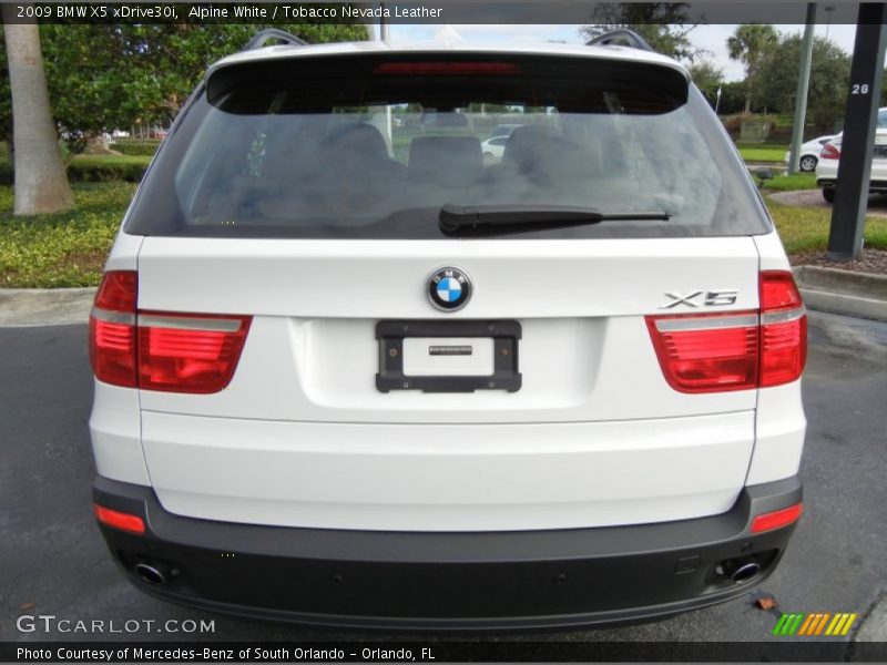 Alpine White / Tobacco Nevada Leather 2009 BMW X5 xDrive30i