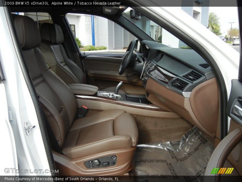 Alpine White / Tobacco Nevada Leather 2009 BMW X5 xDrive30i