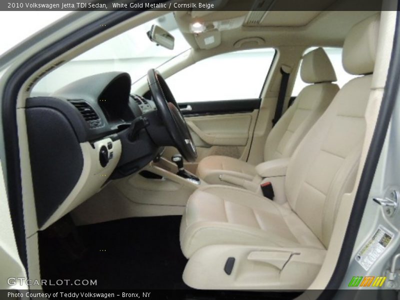 White Gold Metallic / Cornsilk Beige 2010 Volkswagen Jetta TDI Sedan