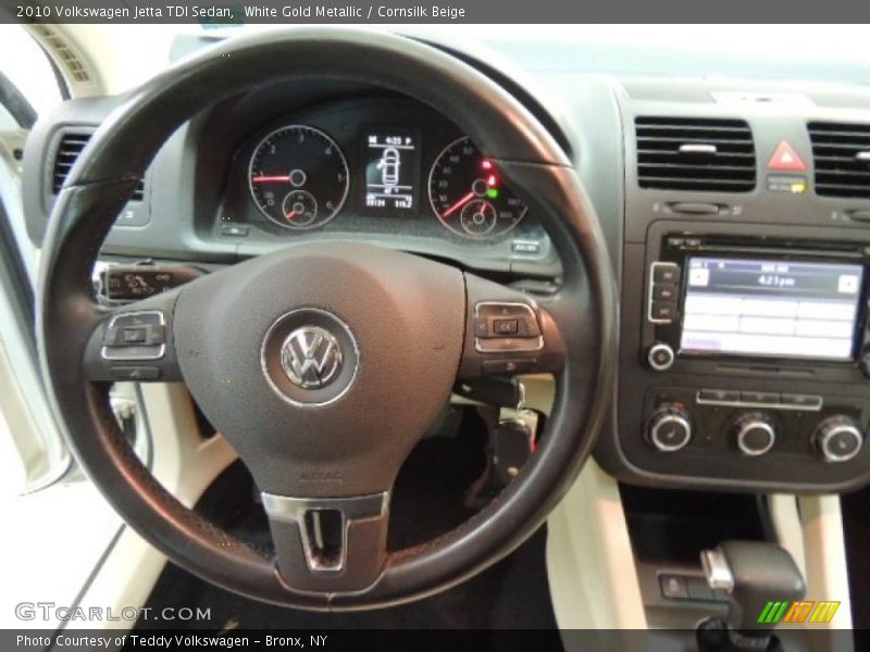 White Gold Metallic / Cornsilk Beige 2010 Volkswagen Jetta TDI Sedan