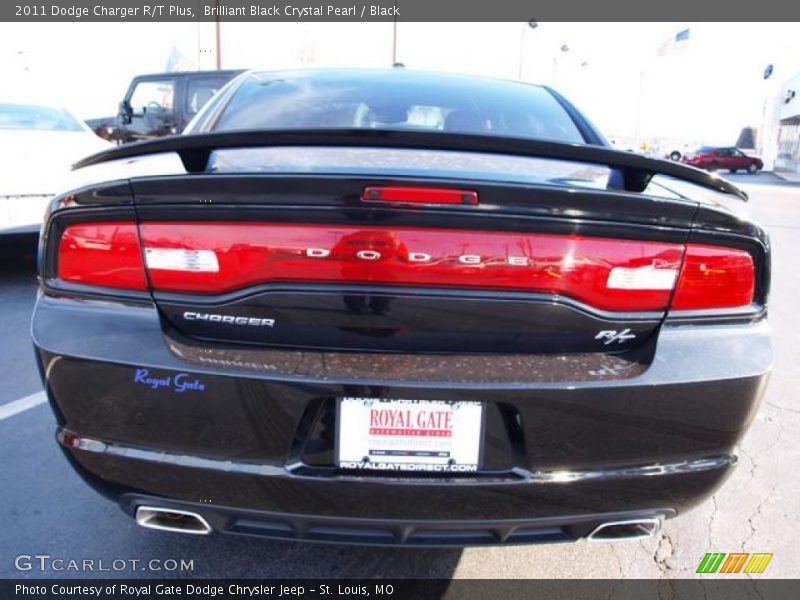 Brilliant Black Crystal Pearl / Black 2011 Dodge Charger R/T Plus