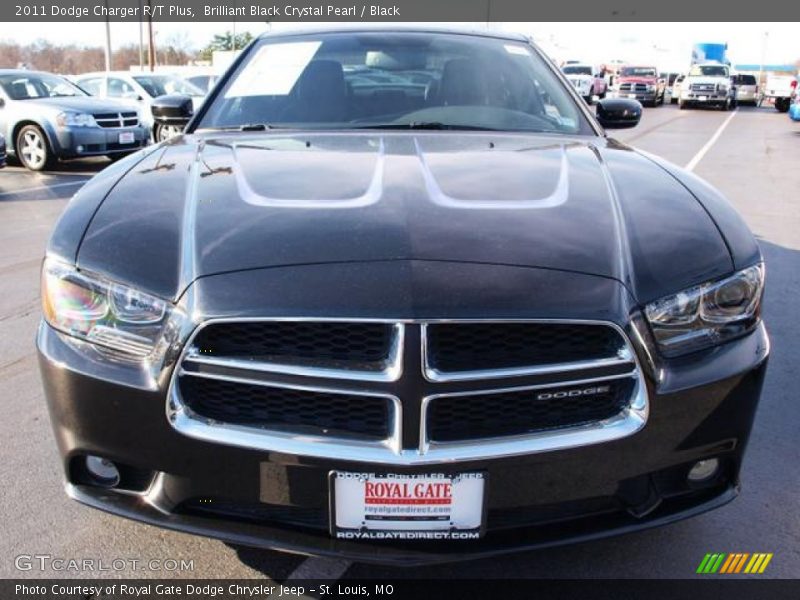 Brilliant Black Crystal Pearl / Black 2011 Dodge Charger R/T Plus