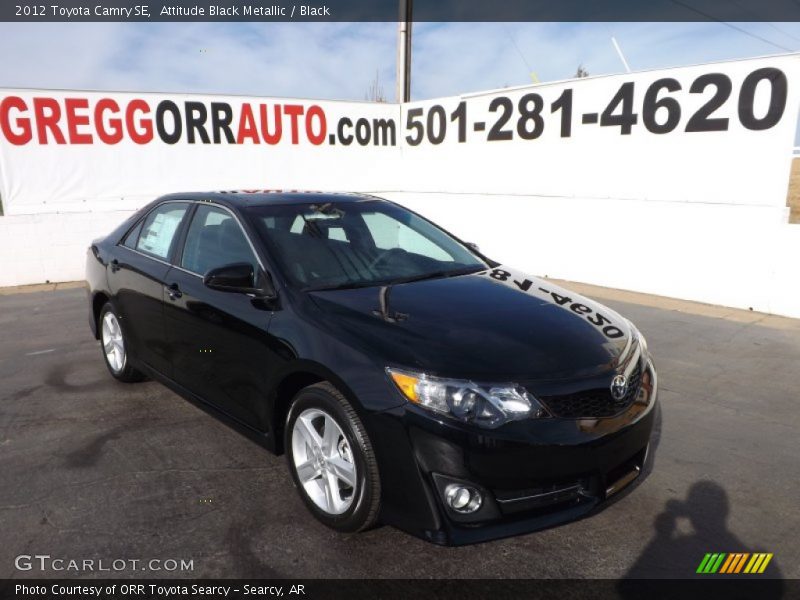 Attitude Black Metallic / Black 2012 Toyota Camry SE