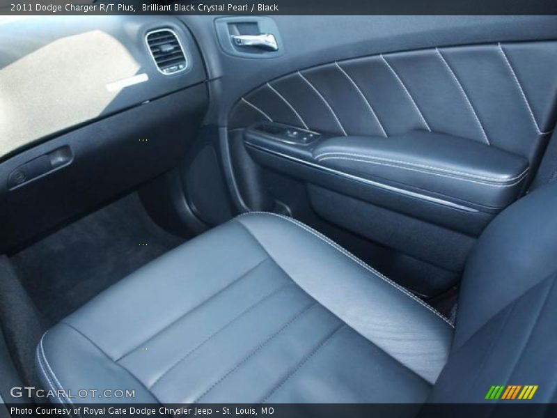 Brilliant Black Crystal Pearl / Black 2011 Dodge Charger R/T Plus