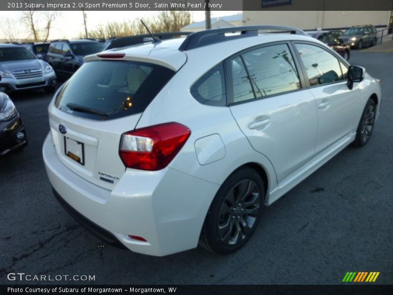 Satin White Pearl / Ivory 2013 Subaru Impreza 2.0i Sport Premium 5 Door