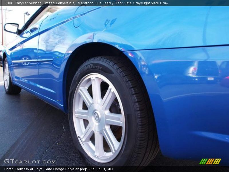 Marathon Blue Pearl / Dark Slate Gray/Light Slate Gray 2008 Chrysler Sebring Limited Convertible