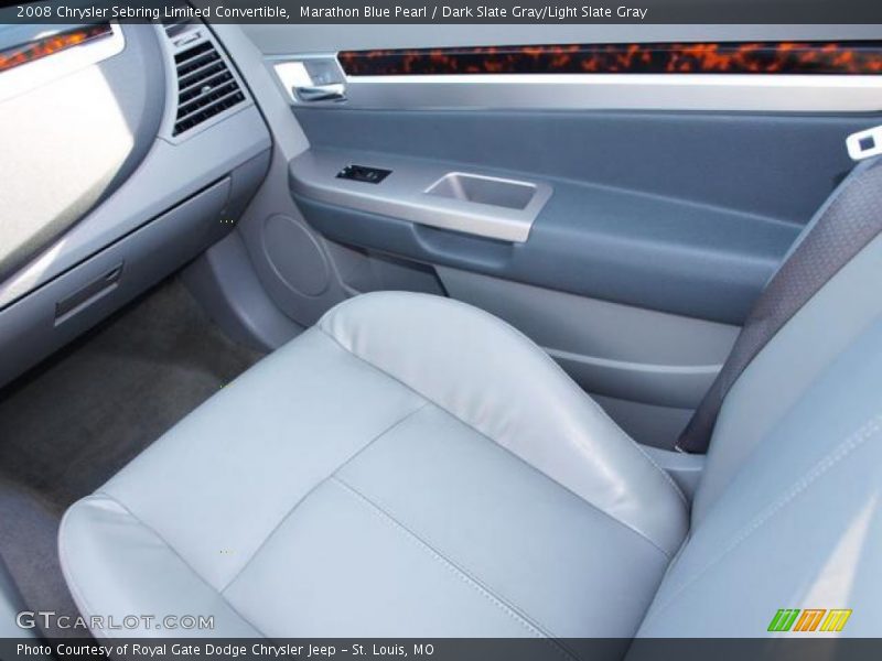 Marathon Blue Pearl / Dark Slate Gray/Light Slate Gray 2008 Chrysler Sebring Limited Convertible