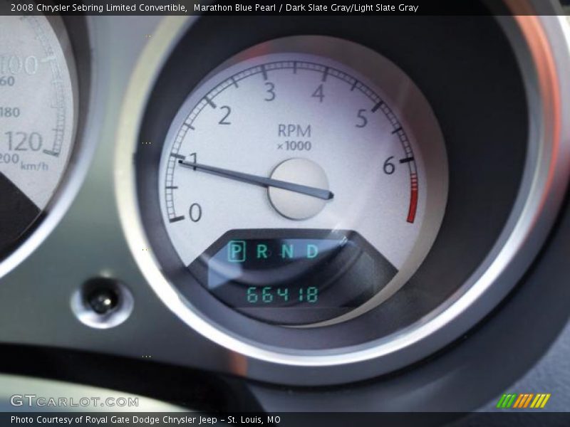 Marathon Blue Pearl / Dark Slate Gray/Light Slate Gray 2008 Chrysler Sebring Limited Convertible