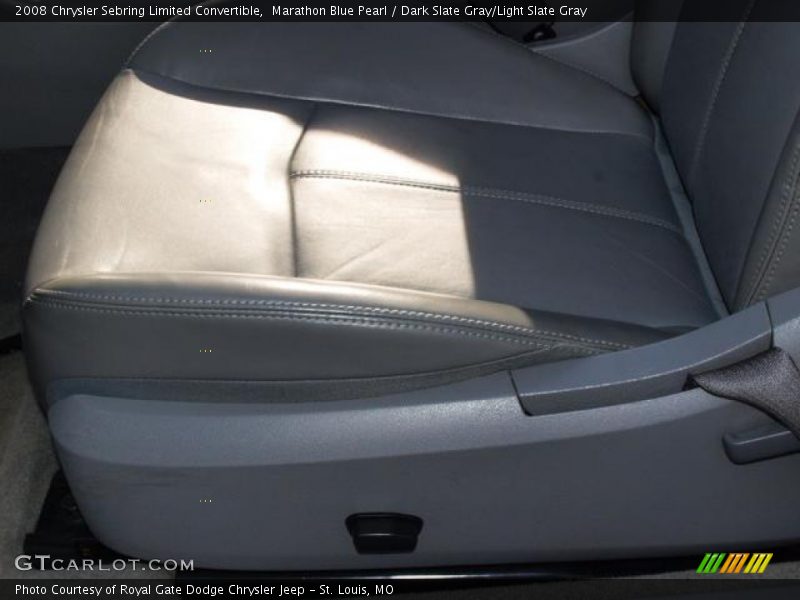 Marathon Blue Pearl / Dark Slate Gray/Light Slate Gray 2008 Chrysler Sebring Limited Convertible