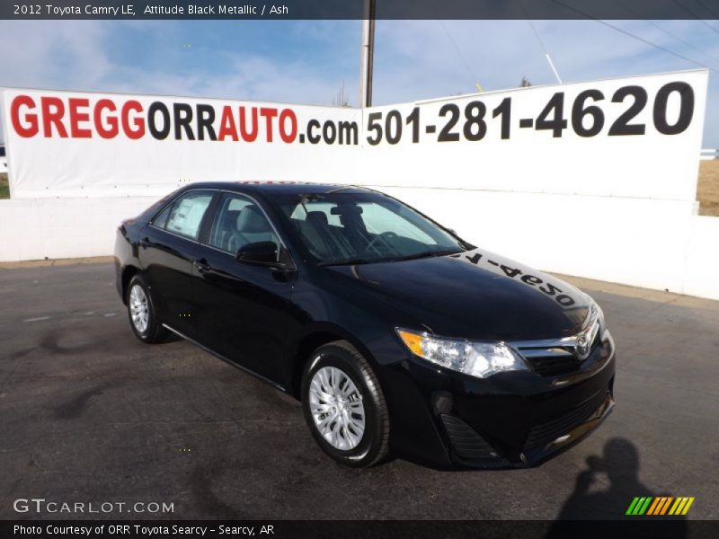 Attitude Black Metallic / Ash 2012 Toyota Camry LE