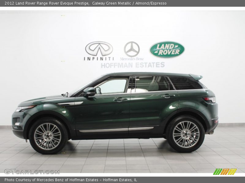 Galway Green Metallic / Almond/Espresso 2012 Land Rover Range Rover Evoque Prestige