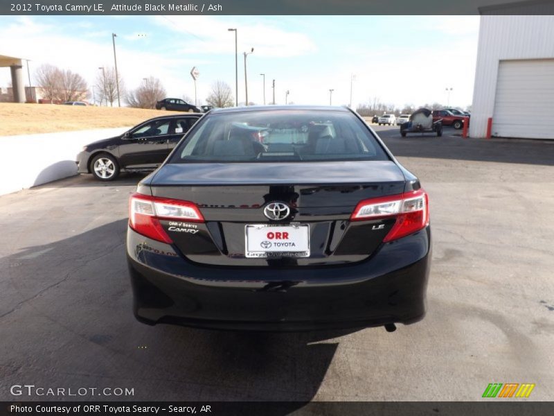 Attitude Black Metallic / Ash 2012 Toyota Camry LE