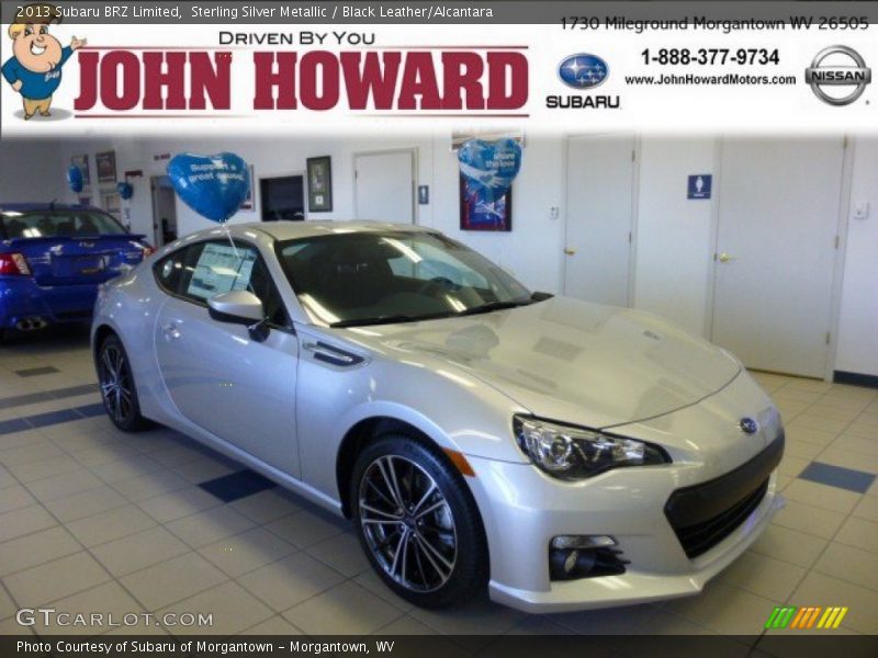 Sterling Silver Metallic / Black Leather/Alcantara 2013 Subaru BRZ Limited