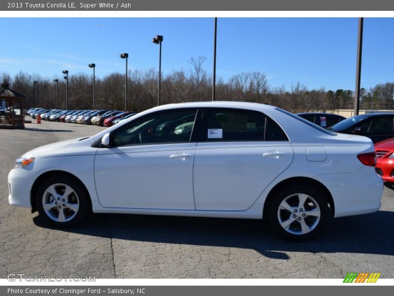 Super White / Ash 2013 Toyota Corolla LE