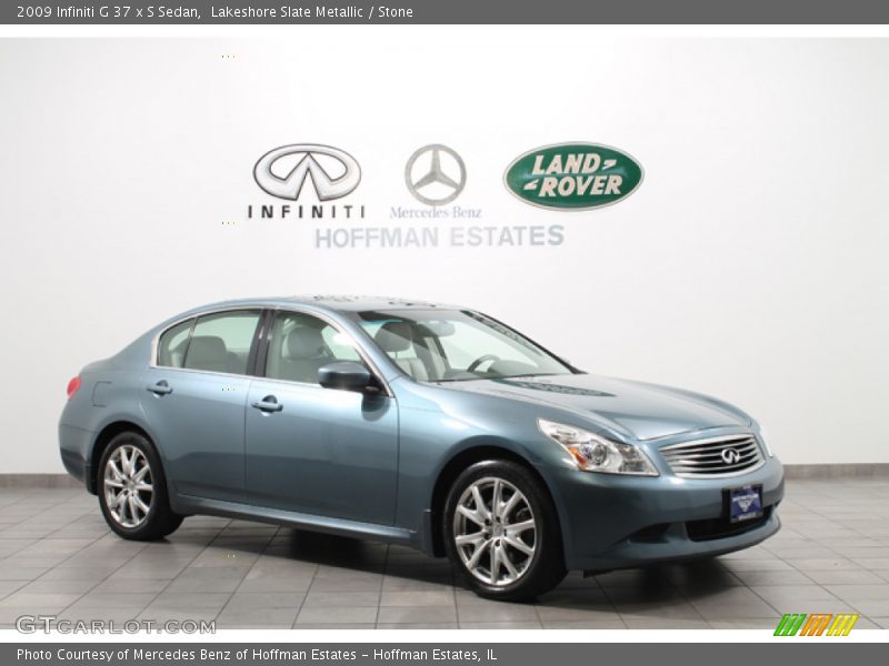 Lakeshore Slate Metallic / Stone 2009 Infiniti G 37 x S Sedan