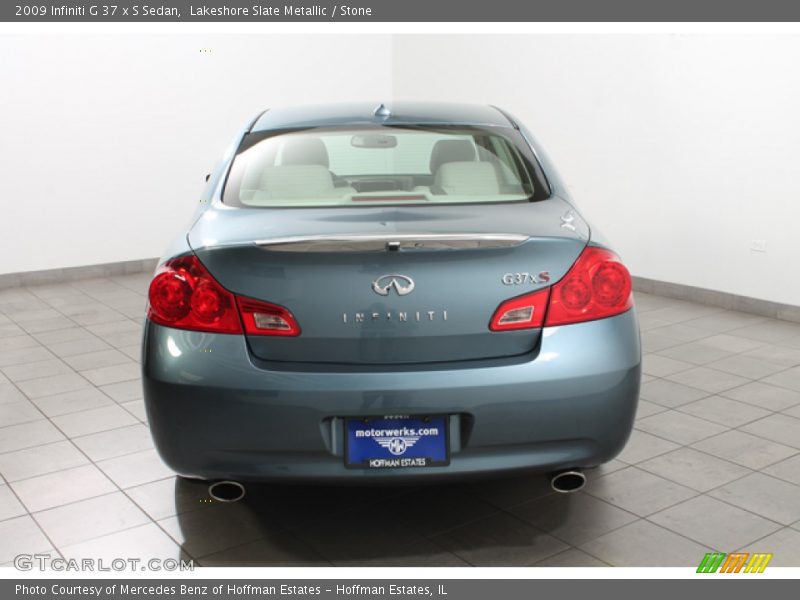 Lakeshore Slate Metallic / Stone 2009 Infiniti G 37 x S Sedan