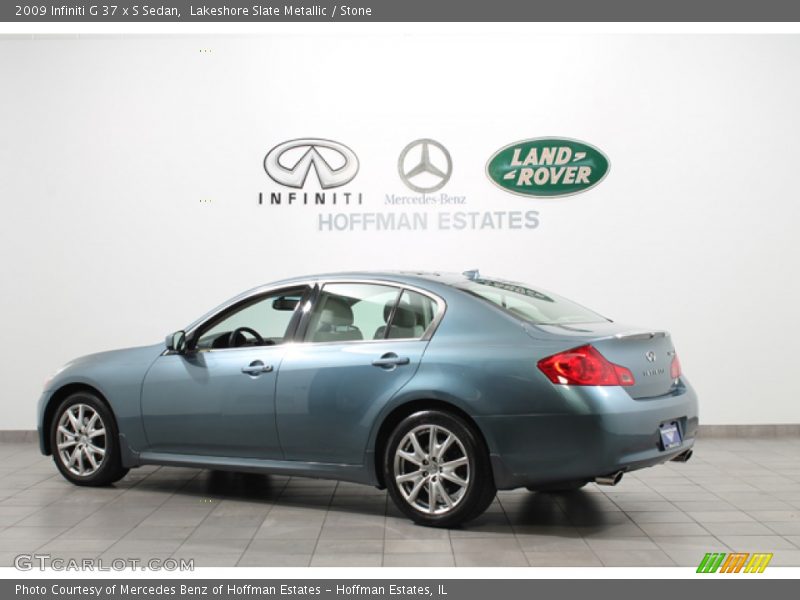 Lakeshore Slate Metallic / Stone 2009 Infiniti G 37 x S Sedan