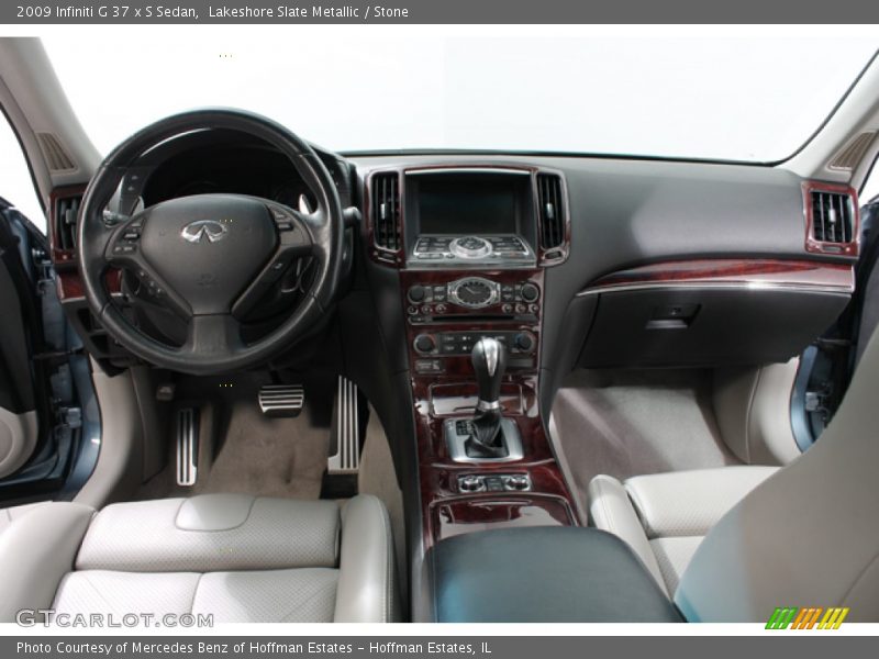 Lakeshore Slate Metallic / Stone 2009 Infiniti G 37 x S Sedan