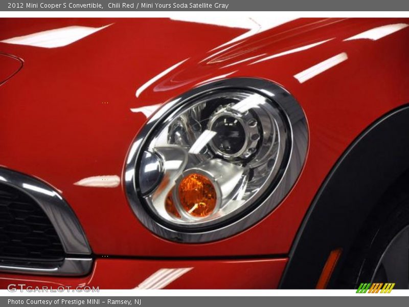 Chili Red / Mini Yours Soda Satellite Gray 2012 Mini Cooper S Convertible