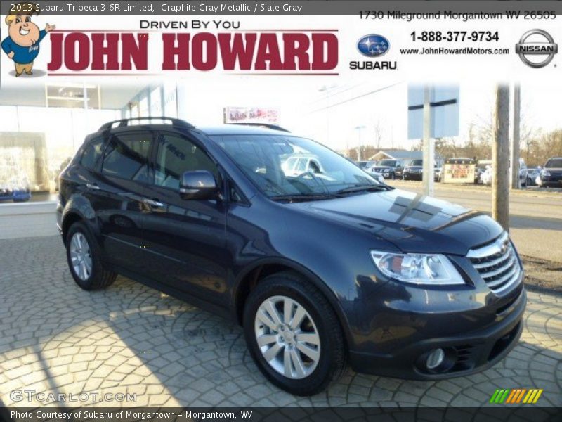 Graphite Gray Metallic / Slate Gray 2013 Subaru Tribeca 3.6R Limited