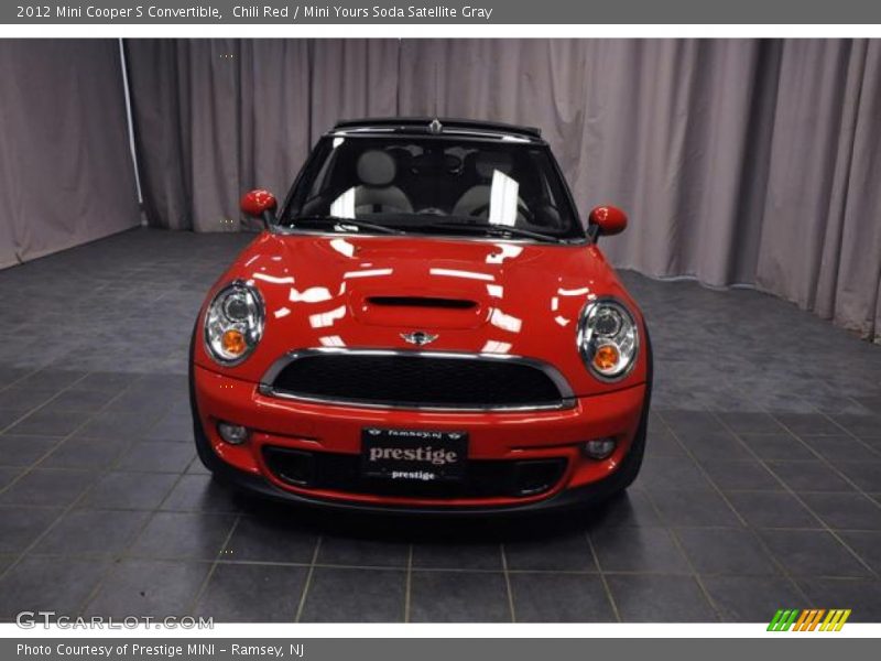 Chili Red / Mini Yours Soda Satellite Gray 2012 Mini Cooper S Convertible