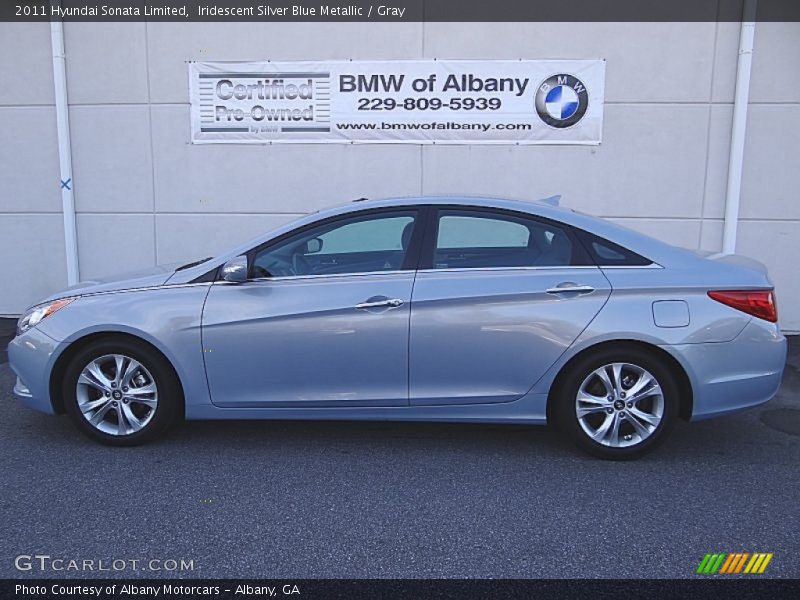 Iridescent Silver Blue Metallic / Gray 2011 Hyundai Sonata Limited