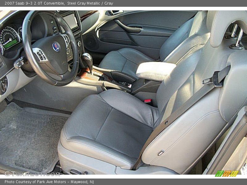Steel Gray Metallic / Gray 2007 Saab 9-3 2.0T Convertible
