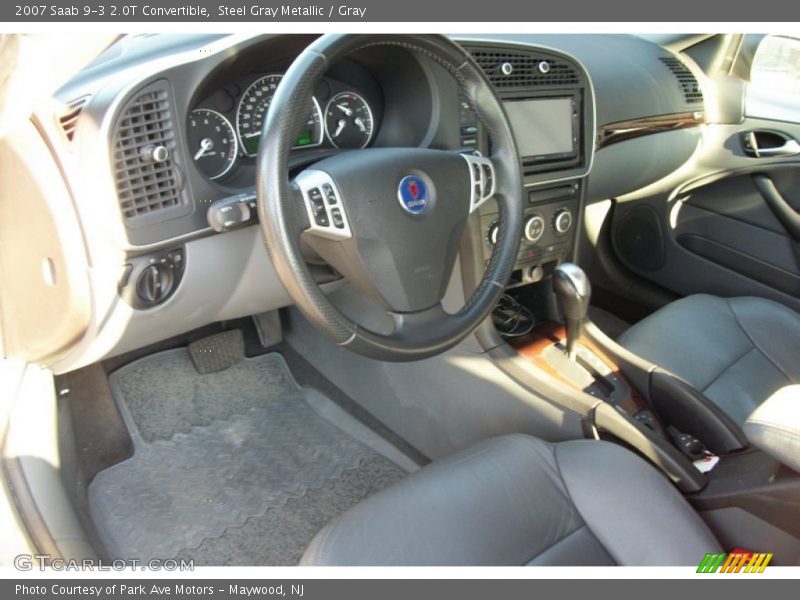 Steel Gray Metallic / Gray 2007 Saab 9-3 2.0T Convertible