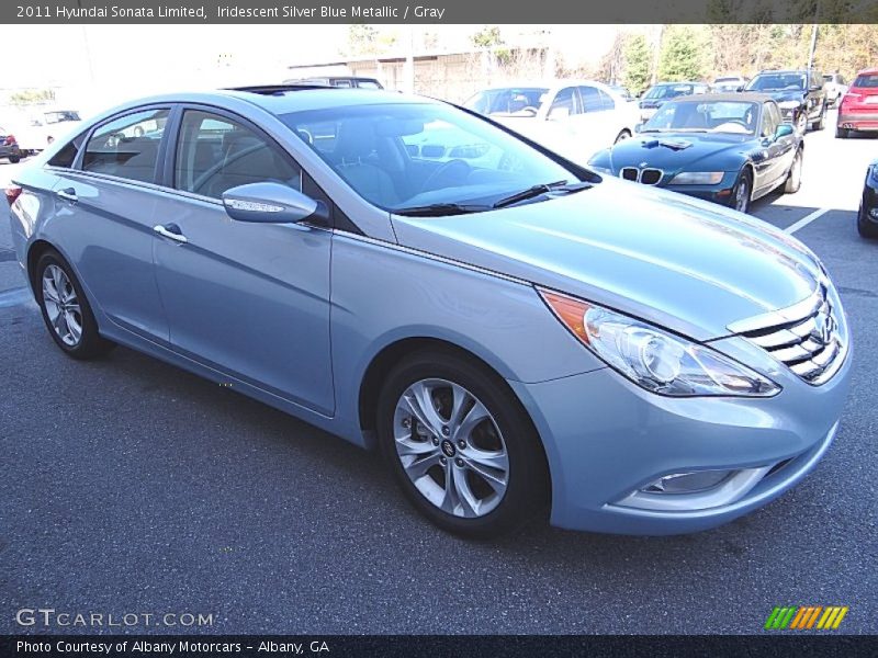 Iridescent Silver Blue Metallic / Gray 2011 Hyundai Sonata Limited