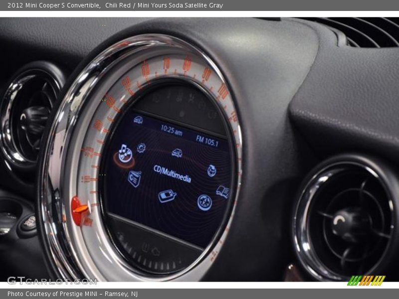 Chili Red / Mini Yours Soda Satellite Gray 2012 Mini Cooper S Convertible