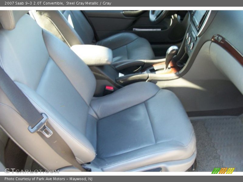 Steel Gray Metallic / Gray 2007 Saab 9-3 2.0T Convertible