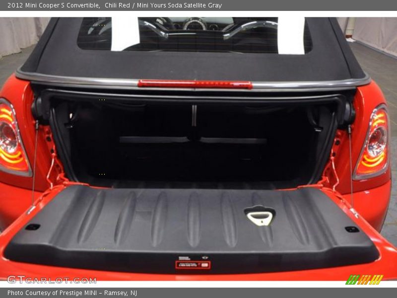 Chili Red / Mini Yours Soda Satellite Gray 2012 Mini Cooper S Convertible