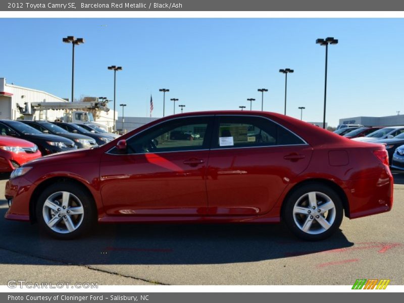 Barcelona Red Metallic / Black/Ash 2012 Toyota Camry SE