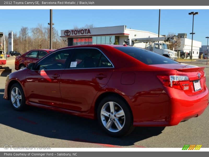 Barcelona Red Metallic / Black/Ash 2012 Toyota Camry SE