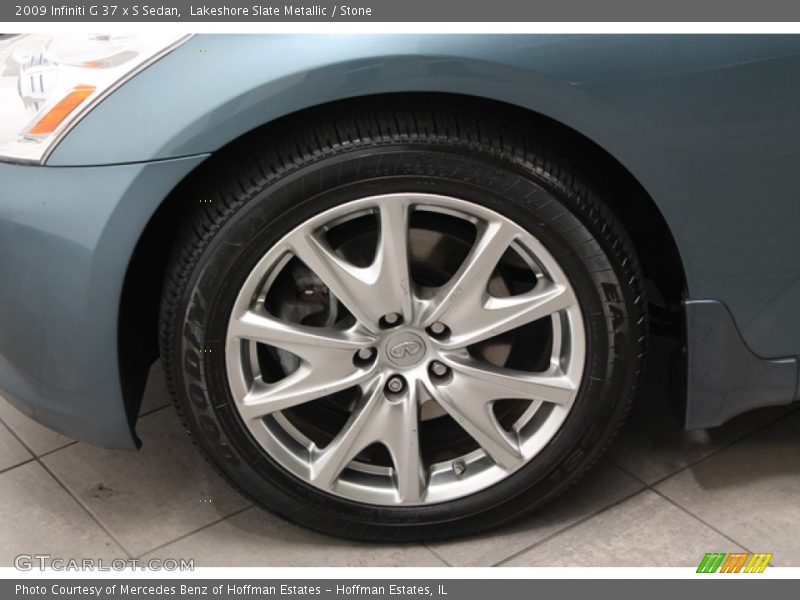 Lakeshore Slate Metallic / Stone 2009 Infiniti G 37 x S Sedan