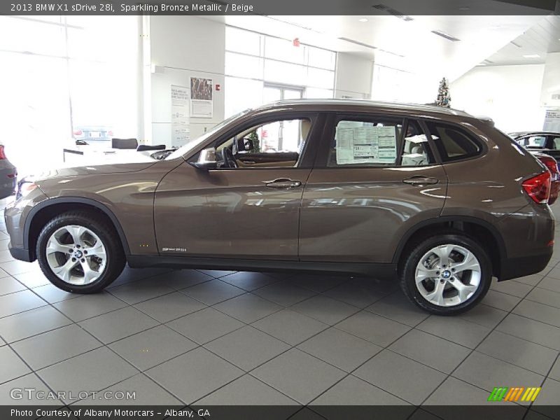 Sparkling Bronze Metallic / Beige 2013 BMW X1 sDrive 28i