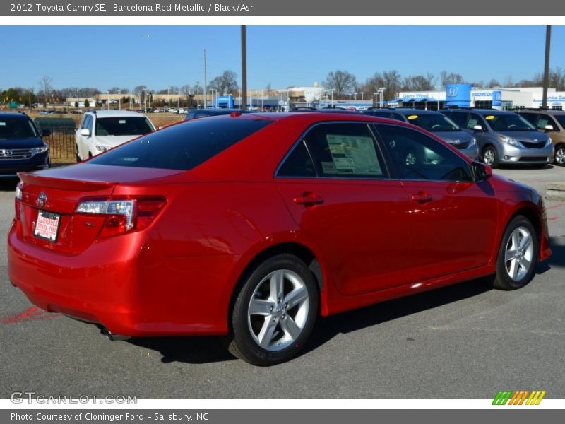 Barcelona Red Metallic / Black/Ash 2012 Toyota Camry SE