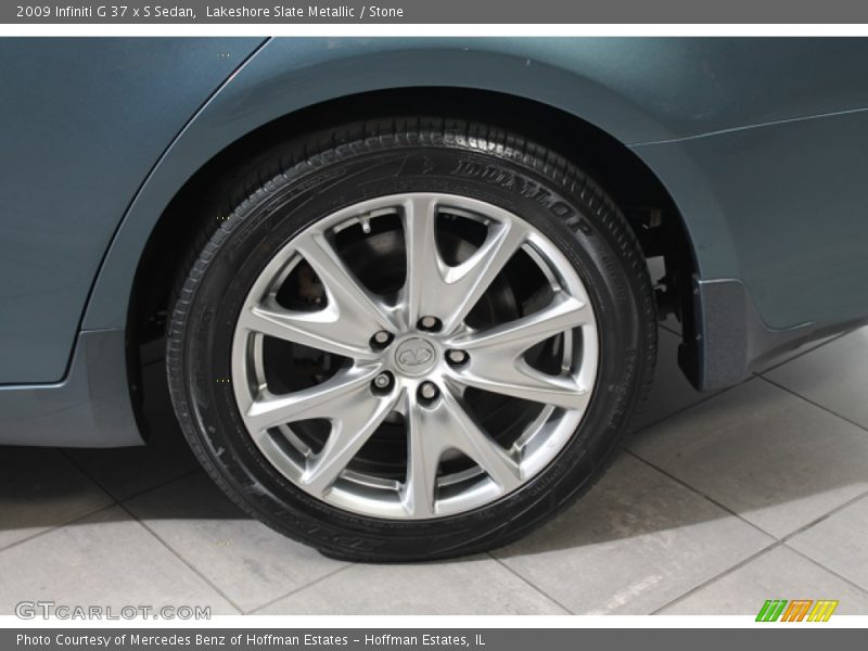 Lakeshore Slate Metallic / Stone 2009 Infiniti G 37 x S Sedan