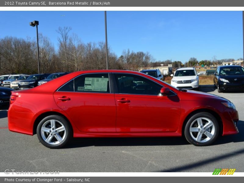 Barcelona Red Metallic / Black/Ash 2012 Toyota Camry SE