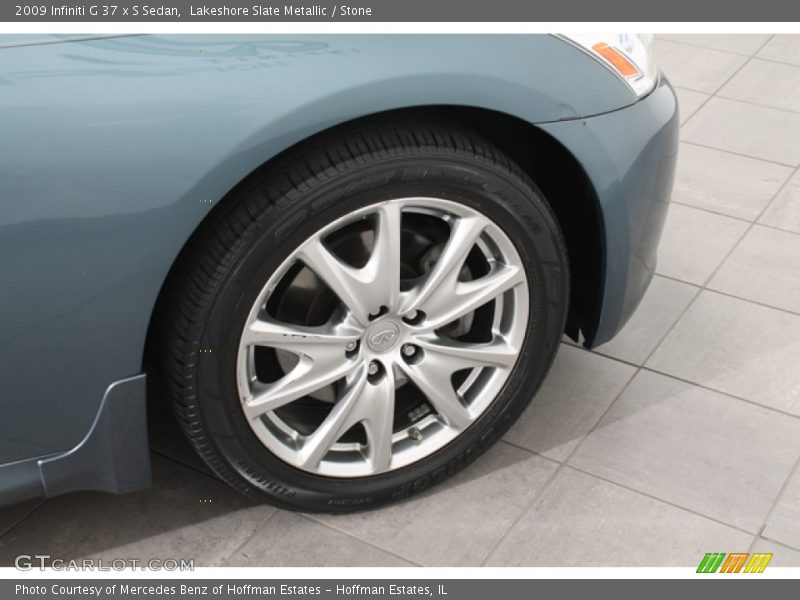 Lakeshore Slate Metallic / Stone 2009 Infiniti G 37 x S Sedan