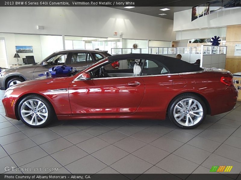  2013 6 Series 640i Convertible Vermillion Red Metallic