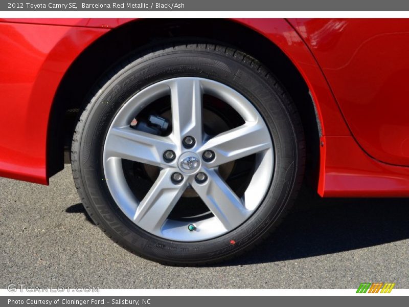 Barcelona Red Metallic / Black/Ash 2012 Toyota Camry SE
