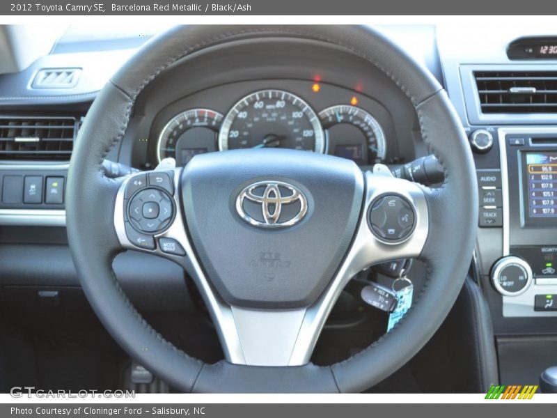 Barcelona Red Metallic / Black/Ash 2012 Toyota Camry SE