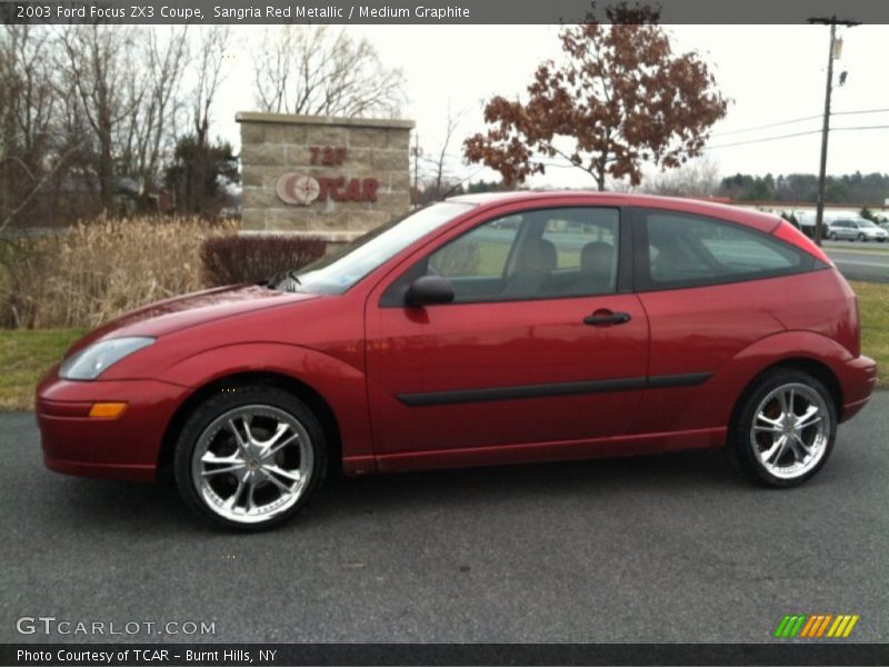 Sangria Red Metallic / Medium Graphite 2003 Ford Focus ZX3 Coupe